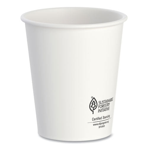 SOLO Thermoguard Insulated Paper Hot Cups 12 Oz White Sustainable Forest Print 600/Case