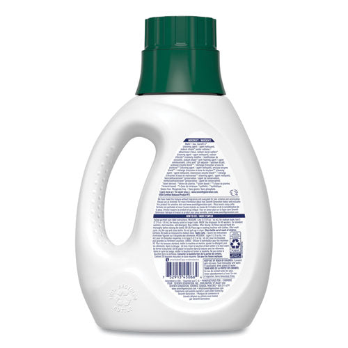 Seventh Generation Natural Liquid Laundry Detergent Fragrance Free 45 Oz Bottle