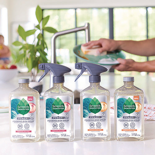 Seventh Generation Foaming Dish Spray Mandarin Orange Scent 16 Oz Bottle
