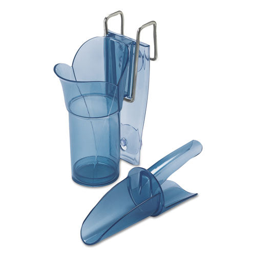 San Jamar Saf-t-scoop And Guardian System For Ice Machines 6-10 Oz Transparent Blue
