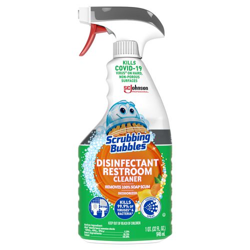 Scrubbing Bubbles Disinfectant Restroom Cleaner Citrus Scent 32 Oz Spray Bottle 8/Case