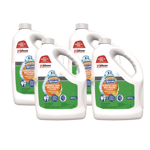 Scrubbing Bubbles Disinfectant Restroom Cleaner Citrus Scent 1 Gal Bottle 4/Case