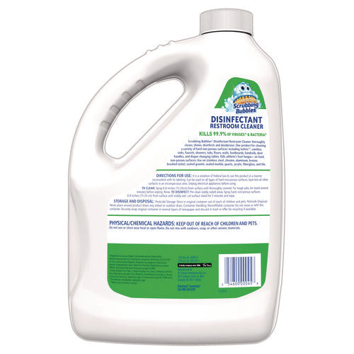 Scrubbing Bubbles Disinfectant Restroom Cleaner Citrus Scent 1 Gal Bottle 4/Case