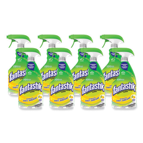 Fantastik Disinfectant Multi-purpose Cleaner Lemon Scent 32 Oz Spray Bottle 8/Case