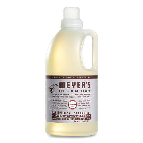 Mrs. Meyer's Liquid Laundry Detergent Lavender Scent 64 Oz Bottle 6/Case