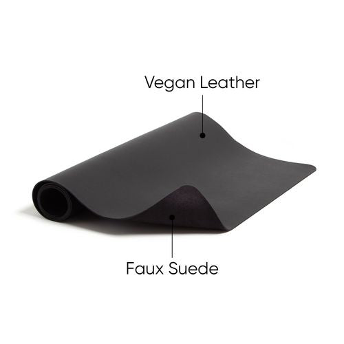 Smead Vegan Leather Desk Pads 36x17 Charcoal