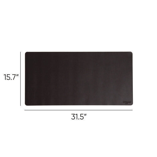 Smead Vegan Leather Desk Pads 31.5x15.7 Charcoal