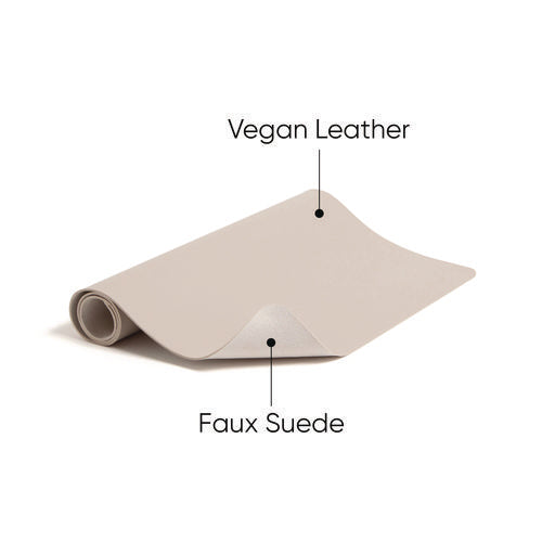 Smead Vegan Leather Desk Pads 23.6x13.7 Sandstone