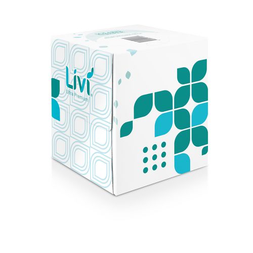 Livi Ultra Premium Livi Ultra Premium Facial Tissue 2-ply White Cube Box 80 Sheets/box 4 Boxes/pack 6 Packs/Case