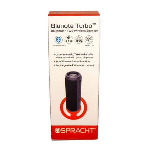 Spracht Blunote Turbo Wireless Speaker Bluetooth Black