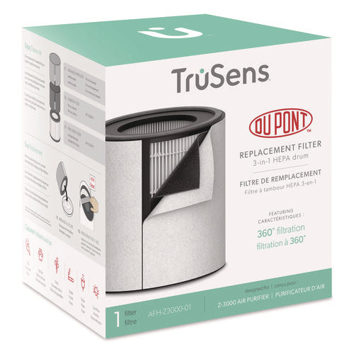 TruSens Carbon And Hepa Replacement Filters For Trusens Air Purifiers 8.5x8.9