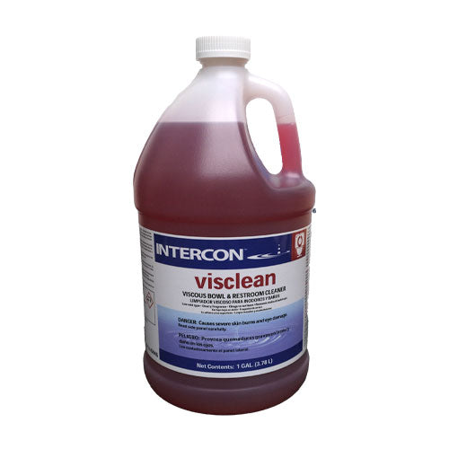 Visclean Low Acid Bowl Cleaner, Clear;Red, 1 Gal 4/Case
