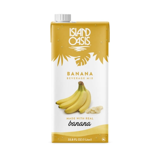 Island Oasis Banana Beverage Mix, 1 Liter, 12 Per Case