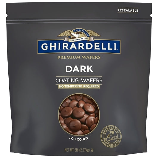 Ghirardelli Dark Coating Wafers, 5 Pound, 2 Per Case