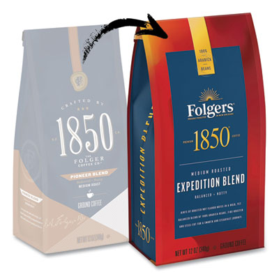 Coffee, Pioneer Blend, Medium Roast, Ground, 12 Oz Bag, 6/carton