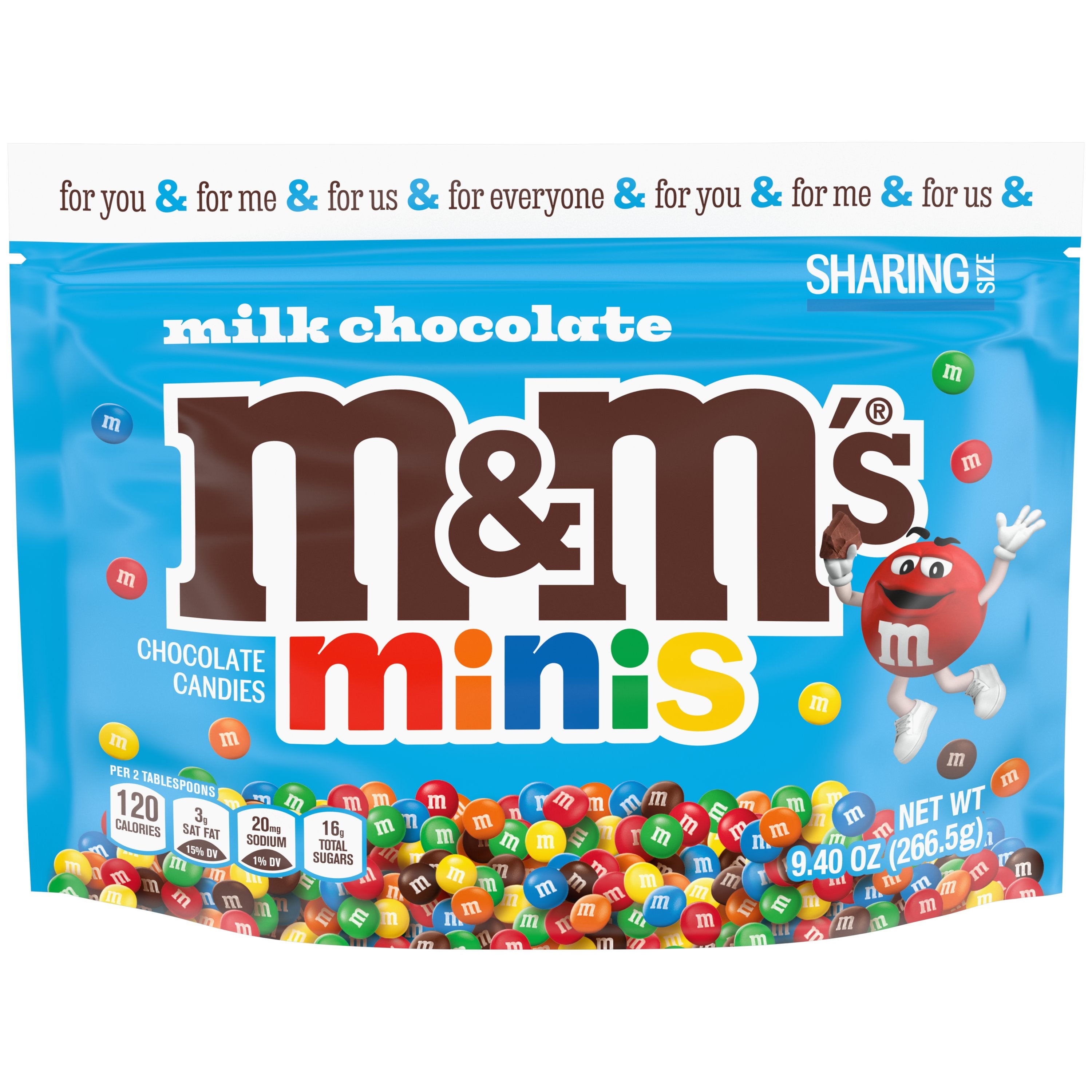 希少☆M&M☆☆エムアンドエム☆ティッシュスタンド☆ M&M's Minis Milk Chocolate Stand Up Pouch-9.4 oz.-8/Case MPN
