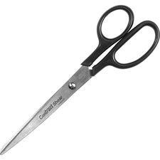 Straight Contract Scissors, 8" Long, 3" Cut Length, Black Straight Handle