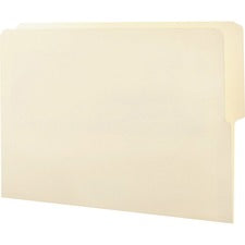 Heavyweight Manila End Tab Folders, 9" High Front, 1/2-cut Tabs: Top, Letter Size, 0.75" Expansion, Manila, 100/box