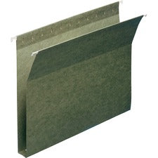 Box Bottom Hanging File Folders, 1" Capacity, Letter Size, Standard Green, 25/box