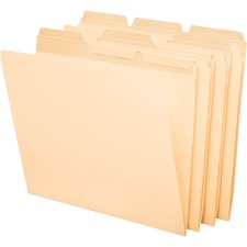 Ready-tab Reinforced File Folders, 1/3-cut Tabs: Assorted, Letter Size, Manila, 50/pack