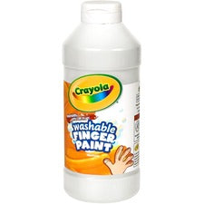 Washable Fingerpaint, White, 16 Oz Bottle