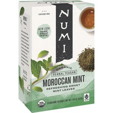 Organic Teas And Teasans, 1.4 Oz, Moroccan Mint, 18/box