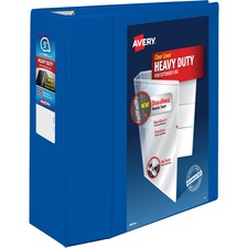 Heavy-duty View Binder With Durahinge And Locking One Touch Ezd Rings, 3 Rings, 5" Capacity, 11 X 8.5, Pacific Blue