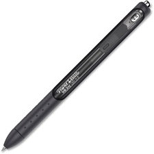 Inkjoy Gel Pen, Retractable, Micro 0.5 Mm, Black Ink, Black Barrel, Dozen