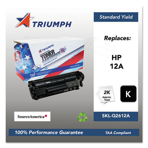 751000nsh0171 Remanufactured Q2612a (12a) Toner, 2,000 Page-yield, Black