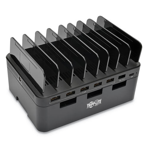 Usb Charging Station With Quick Charge 3.0, 7 Devices, 4.9 X 2.6 X 6.6, Black