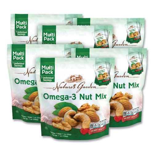 Omega-3 Nut Mix, 1 Oz Pouch, 7 Pouches/pack, 6 Packs/box, Ships In 1-3 Business Days
