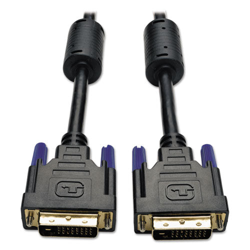 Dvi Dual Link Cable, Digital Tmds Monitor Cable, 6 Ft, Black