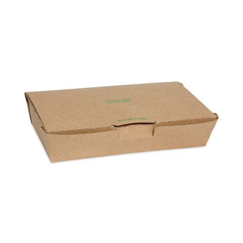 Earthchoice Tamper Evident Onebox Paper Box, 9 X 4.85 X 2, Kraft, 100/carton