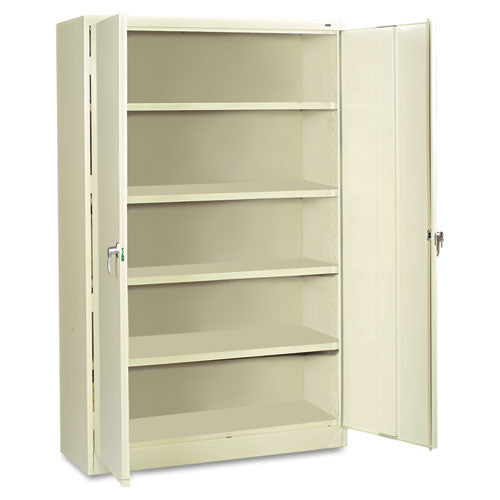 Assembled Jumbo Steel Storage Cabinet, 48w X 24d X 78h, Putty