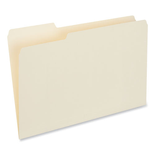 Top Tab File Folders, 1/3-cut Tabs: Left Position, Legal Size, 0.75" Expansion, Manila, 100/box