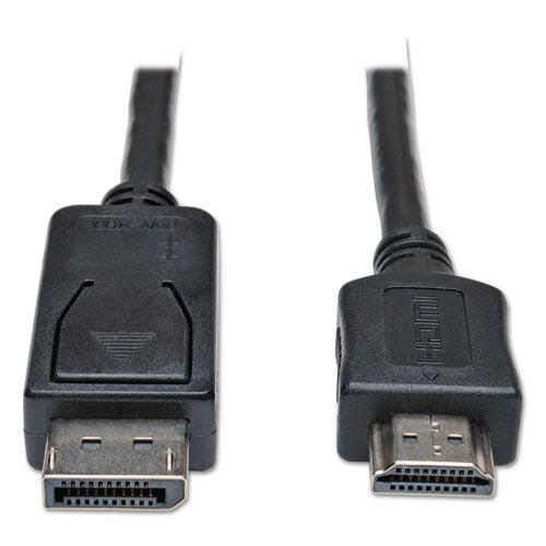Displayport To Hdmi Cable Adapter (m/m), 6 Ft, Black
