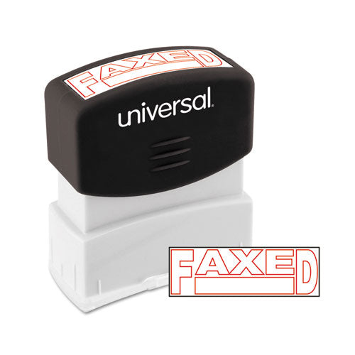 Message Stamp, Faxed, Pre-inked One-color, Red