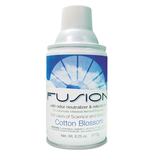 Fusion Metered Aerosols, Cotton Blossom, 6.25 Oz Aerosol Spray, 12/carton