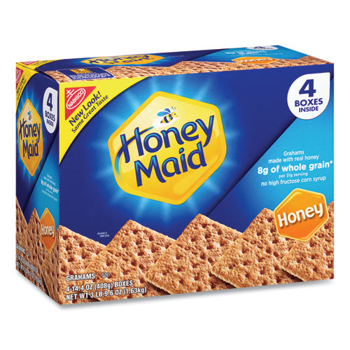 Honey Maid Honey Grahams, 14.4 Oz Box, 4 Boxes/pack, Ships In 1-3 Business Days