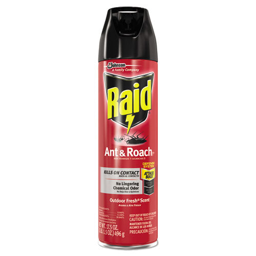 Ant And Roach Killer, 17.5 Oz Aerosol Spray, Outdoor Fresh 1/Each