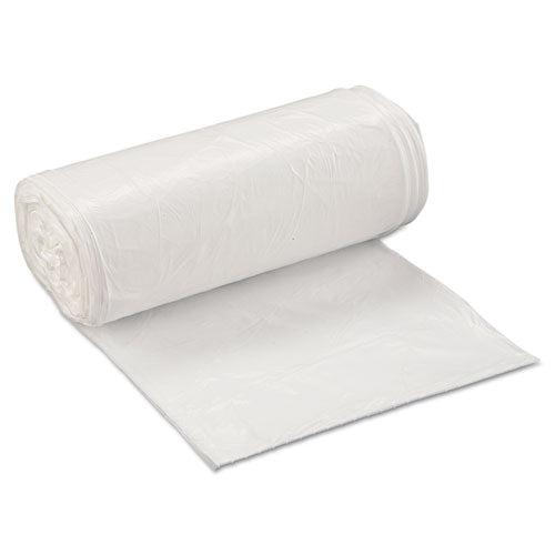 Low-density Commercial Can Liners, 16 Gal, 0.5 Mil, 24" X 32", White, 50 Bags/roll, 10 Rolls/carton