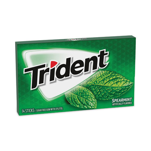 Sugar-free Gum, Spearmint, 14 Pieces/pack, 12 Packs/box, Ships In 1-3 Business Days