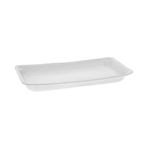 Supermarket Tray, #10p, 10.75 X 5.5 X 1.2, White, Foam, 400/carton