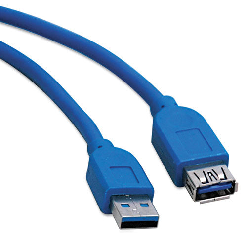 Usb 3.0 Superspeed Extension Cable, 10 Ft, Blue