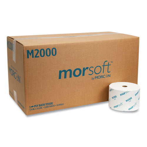 Morcon Tissue Small Core Bath Tissue, Septic Safe, 1-ply, White, 2,000 ...