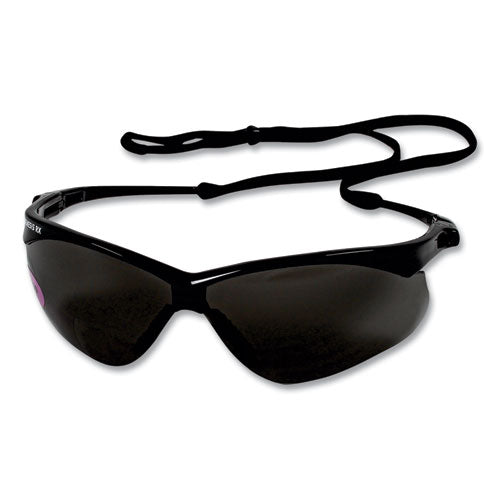 V60 Nemesis Rx Reader Safety Glasses, Black Frame, Smoke Lens, +2.5 Diopter Strength, 6/box