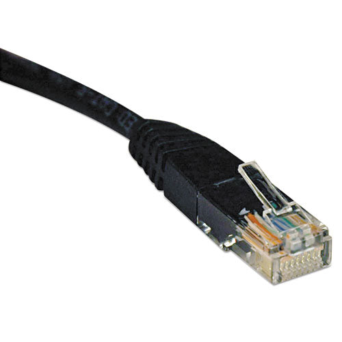 Cat5e 350 Mhz Molded Patch Cable, 10 Ft, Black