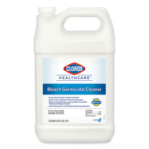 Bleach Germicidal Cleaner, 128 Oz Refill Bottle, 4/carton