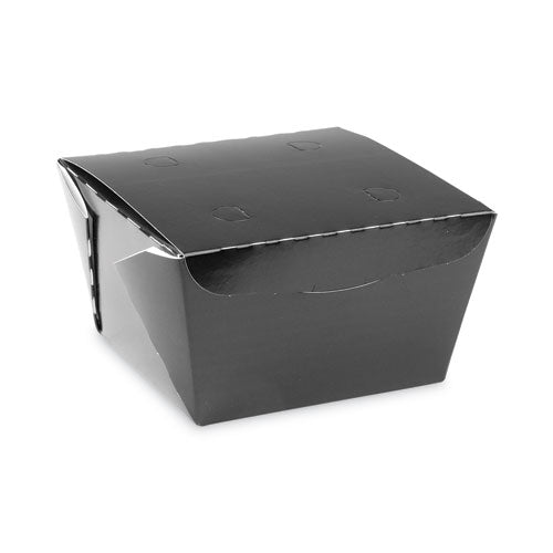 Earthchoice Onebox Paper Box, 46 Oz, 4.5 X 4.5 X 3.25, Black, 200/carton
