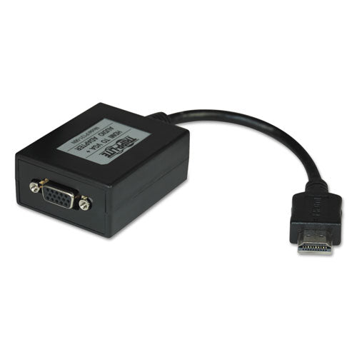 Hdmi To Vga With Audio Converter Cable, 6", Black